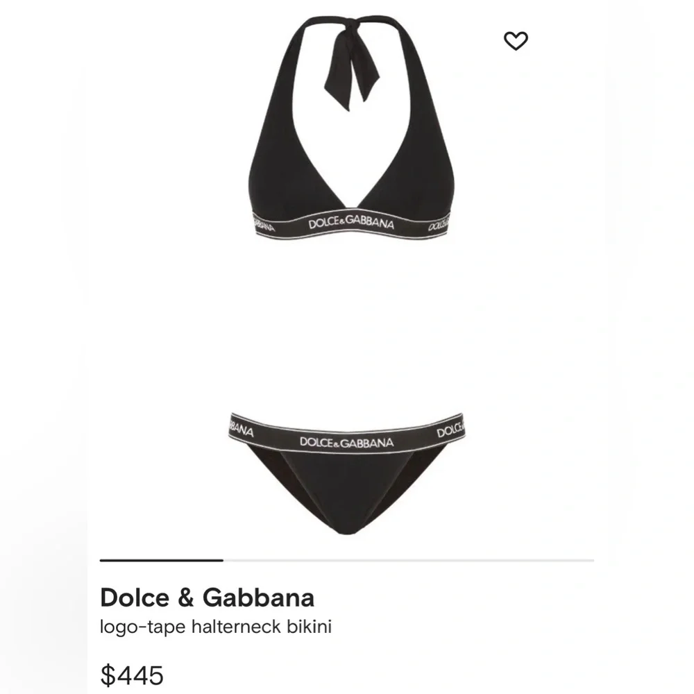 Dolce & GABBANA Logo Tie Swimsuit NWT - Picture 1 of 10